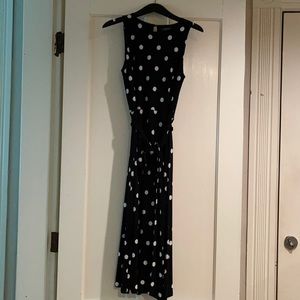 3/4 long with belt polka dots dress